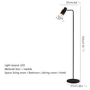 Axyaa Nordic Floor Lamp LED Standing Marble Lighting for Living Room & Bedroom