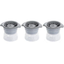 Axyaa Silicone Sphere Ice Mold Set - Slow Melting Whiskey Ice Ball Tray