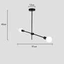 Axyaa Modern Long Pole Led Chandelier for Home Decoration and Lighting in Living Room