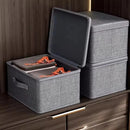 Axyaa Large Capacity Foldable Storage Box with Zipper and Cover