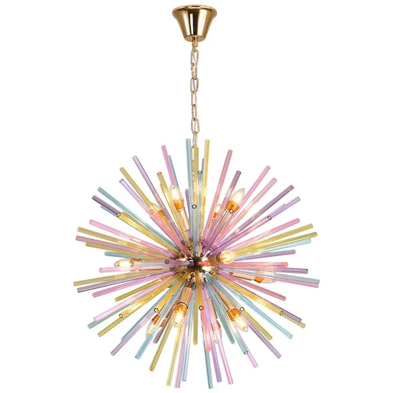 Axyaa Colorful Dandelion Ceiling Lamps: Modern, Personalized, Fashionable Chandelier for Kids' Room