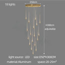 Axyaa Gold Drop Chandelier for Luxury Living Spaces
