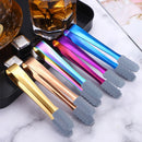 Axyaa Silicone Head Stainless Steel Food Tongs