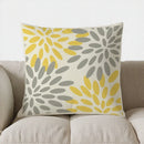 Axyaa Yellow Honeycomb Pattern Decorative Pillow Cover for Sofa, Bedroom, Car
