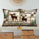Wildlife Bears & Deer Pillow Covers by Axyaa - Sofa, Bedroom, Car Cushion Cover