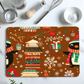 Axyaa Christmas Tree Penguin Snowflake Absorbent Drying Mat