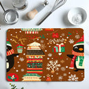 Axyaa Christmas Tree Penguin Snowflake Absorbent Drying Mat