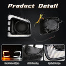 Axyaa LED DRL for Toyota Tundra 2014-2021: Daytime Running Lights with Turn Signal & Fog Lamp