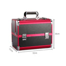 Axyaa Makeup Train Case with Adjustable Sliding Trays & Lockable Compartments