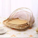 Bamboo Mesh Basket with Anti-Mosquito Net by Axyaa