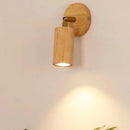 Axyaa LED Wood Wall Lamp with Pull Chain Switch for Bedroom and Bathroom Mirror