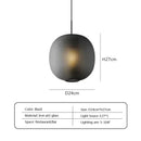 Axyaa Nordic Glass Pendant Lamp Hanging Light E27 Bulb