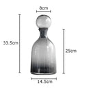 Axyaa Glass Ball Cap Vase: Modern Home Decor Desk Floral Hydroponics Arrangement