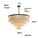 2025 Trendy Black Led Chandelier by Axyaa for Living Dining Room