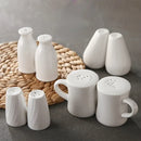 Axya Ceramic Spice Jar Set White Salt Pepper Holder Shakers Kitchen Storage