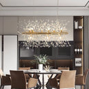 Axyaa Dandelion Crystal Light: Luxury Starry Sky Lighting for Living Room, Restaurant, Bedroom