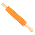 Silicone Rolling Pin with Wooden Handle - Axyaa Baking Tool