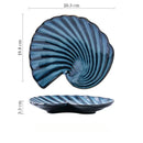 Axyaa Shell Plate: Creative Kiln-changed Ceramic Plate for B&B and Restaurant