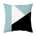 Axyaa Geometric Pattern Blue & White Pillow Case Home Decor Case
