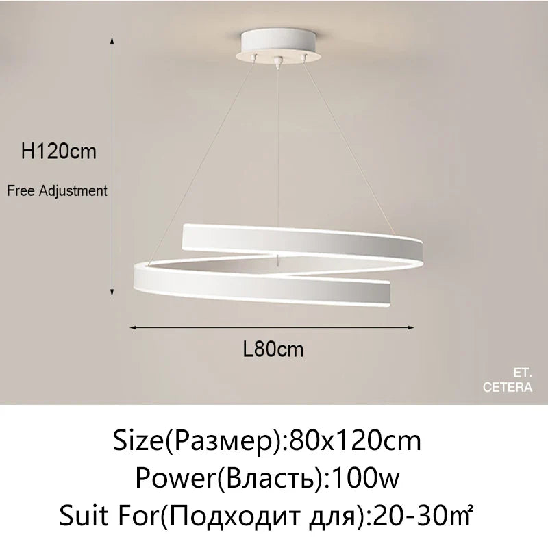 Axyaa Simple Black/White Chandelier for Living, Dining, & Kitchen Lighting