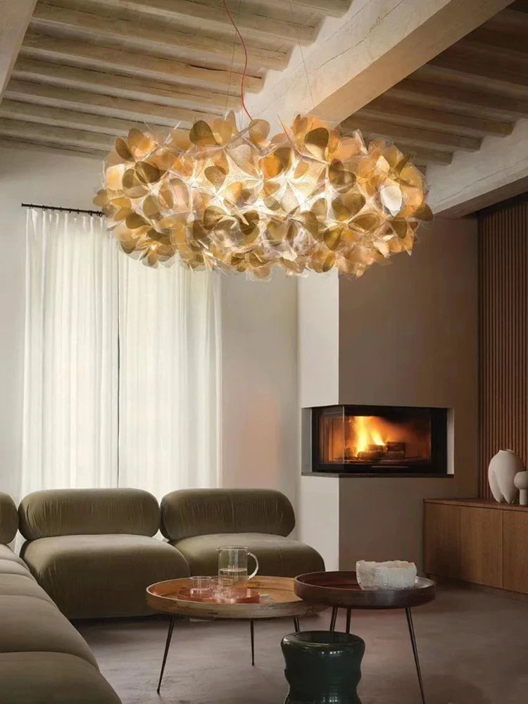 Axyaa Nordic Petal Lustre LED Chandelier for Home Decor