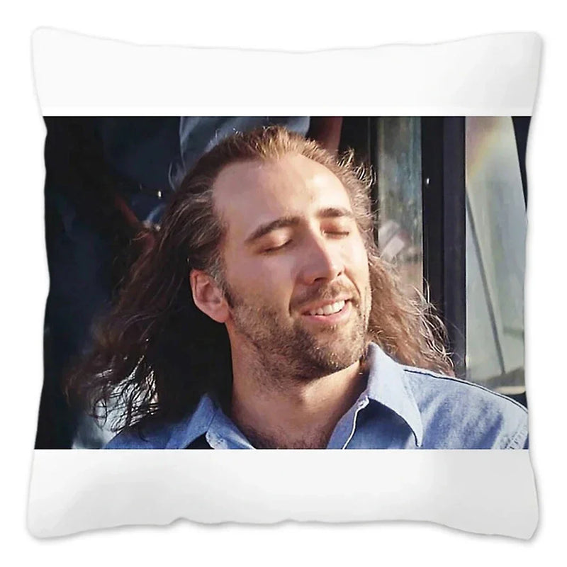 Nicolas Cage Sofa Pillow Cover by Axyaa - Home Decor Actor Cushion Case