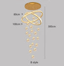 Axyaa LED Ceiling Lamp Chandelier for Modern Bedroom and Dining Room