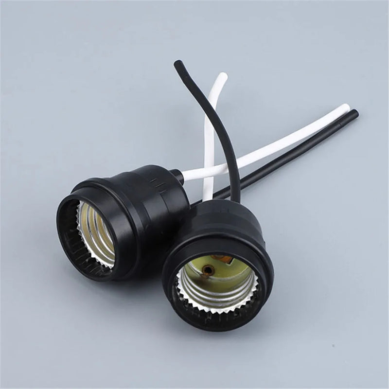 Waterproof E27 Pigtail Socket Wire Rainproof E26 Holder for Outdoor DIY Lighting by Axyaa