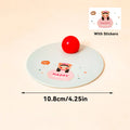 Axyaa Round Cup Lid: Cute Cartoon Tumbler Mug Cover