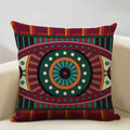Axyaa Ethnic Style Linen Cushion Cover 45x45cm for Home Sofa Car Decoration