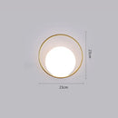 Axyaa Nordic LED Wall Light Sconce, Minimalist Design, Living Room Bedside Lamp