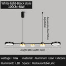 Axyaa Modern LED Linear Chandelier for Kitchen Island, Dining, Living Room & Office