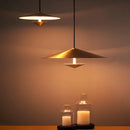 Axyaa Nordic Designer Bedside Pendant Lamp - Light Luxury Conical Flying Saucer Atmospheric Art