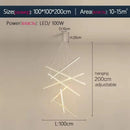 AXYAA Minimalist Duplex LED Chandelier for Living Room, Restaurant, Villa Hall