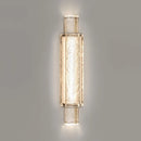Axyaa Gold Crystal Glass LED Wall Lights for Modern Luxury Bedrooms