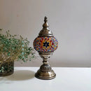 Axyaa Mosaic Glass Table Lamp Vintage Art Deco Handcrafted Bedside Light