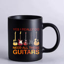 Axyaa Music Lover's Black Ceramic Coffee Mug - Perfect Boy Birthday Gift