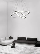 Axyaa Nordic Minimalism Circle Ring LED Pendant Lights Chandeliers for Home Decor