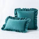 Axyaa Velvet Ruffle Cushion Cover for Home Decor 30x50/45/50cm