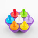 Axyaa 7-Hole Silicone Ice Cream Mold for Homemade Popsicles