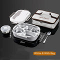 Axyaa Stainless Steel Thermal Lunch Box with Large Capacity and Leak-Proof Soup Bowl