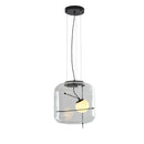 Axyaa Glass Ball Pendant Lamp for Restaurant Retro Coffee Bar Bedside Table