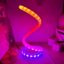 Axyaa RGB Spiral LED Table Lamp - Dimmable Minimalist USB Power Office Bedside Lamp