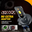 Axyaa H7 LED Headlight Bulb 22000LM CSP 3570 Car Turbo Light 6500K