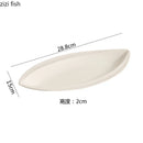 Axyaa Ceramic Sushi Plate Molecular Cuisine Display Hotel Tableware