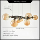 Axyaa Moonlight Bean Chandelier: Modern Hanging Lights for Home Decoration