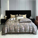 Axyaa 800TC Egyptian Cotton Bedding Set, Vintage Oil Print Style, Luxury Sheets