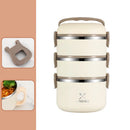 Axyaa Stainless Steel Thermal Lunch Box with Insulated Bag