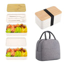 Axyaa Stackable Bento Lunch Box Set with Insulated Bag