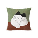 Axyaa Orange Geometric Pillowcase for Modern Home Decor
